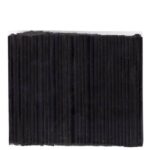 İnce Kokteyl Pipeti Siyah 4 x 140mm