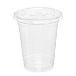 Pet Bardak Artı Delikli Düz Kapak - Görsel 2